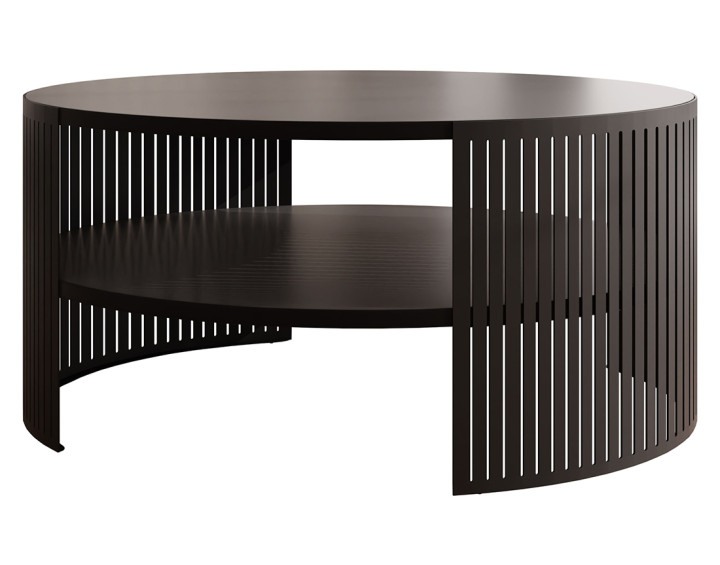 Table basse noir 75 cm Cruz