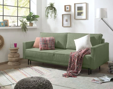 Canapé droit 3 places convertible Pet Friendly Charlie - Best Mobilier