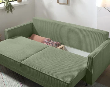 Canapé droit 3 places convertible Pet Friendly Charlie - Best Mobilier