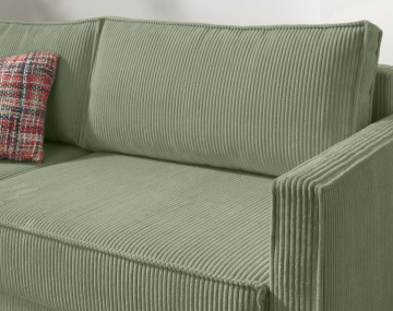 Canapé droit 3 places convertible Pet Friendly Charlie - Best Mobilier
