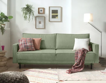Canapé droit 3 places convertible Pet Friendly Charlie - Best Mobilier