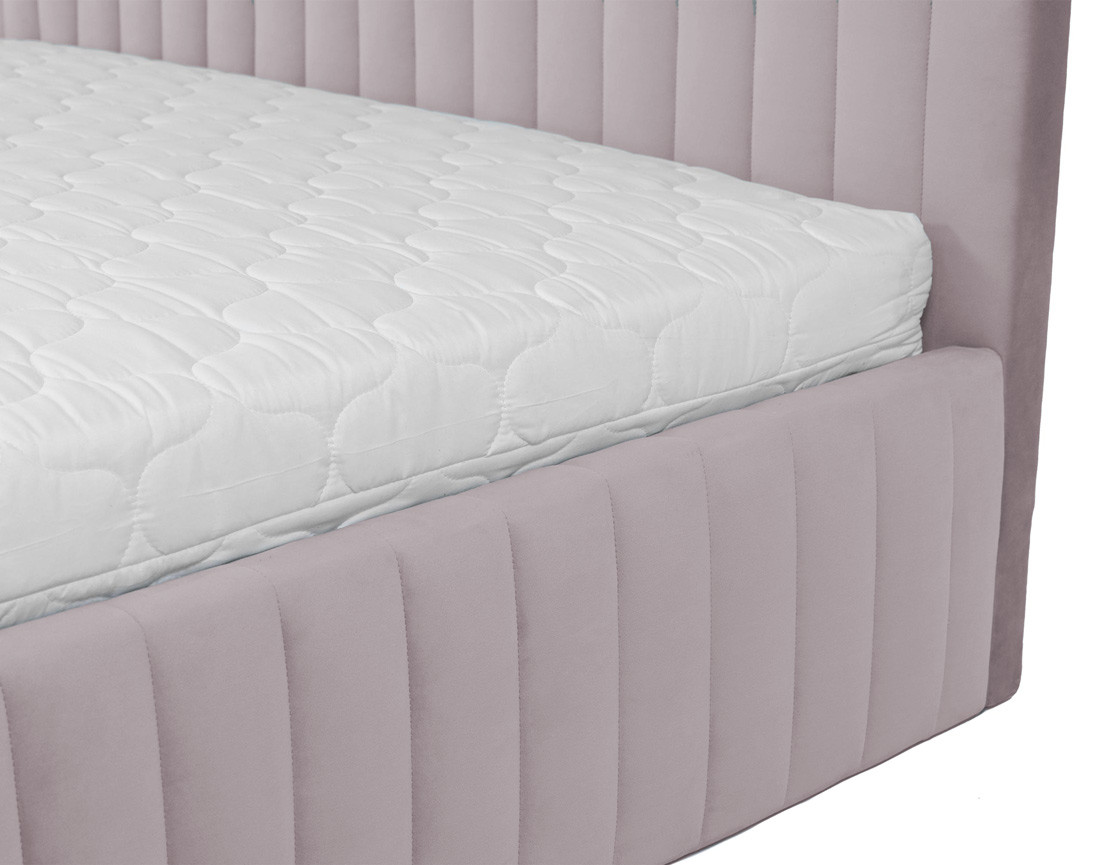 Lit coffre 160x200 cm sommier inclus en velours Stuart