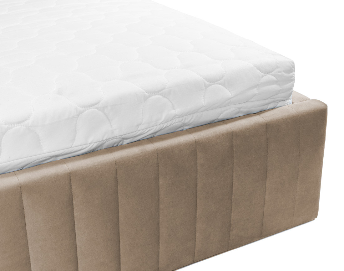 Lit coffre 180x200 cm sommier inclus en velours Stuart