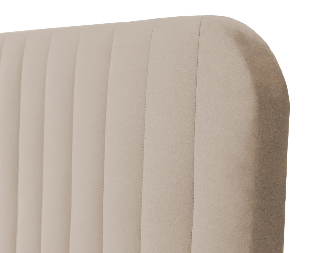 Lit coffre 180x200 cm sommier inclus en velours Stuart