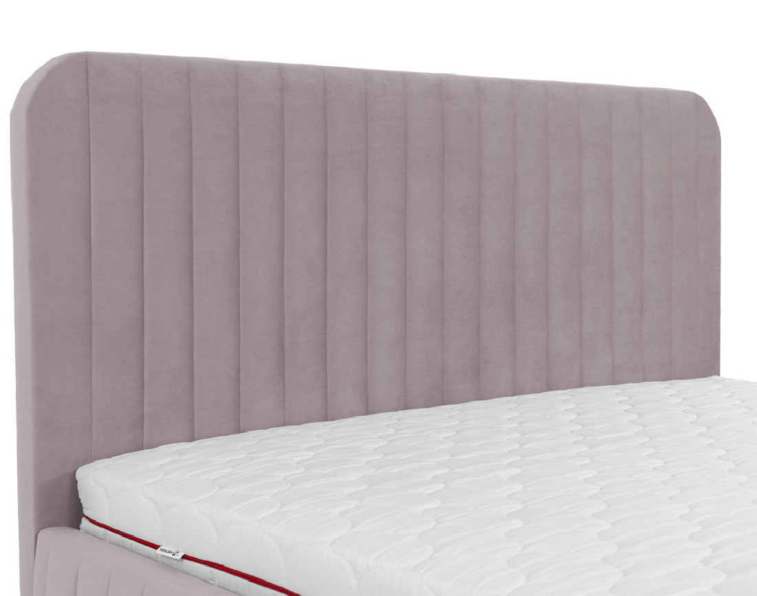 Lit coffre 180x200 cm sommier inclus en velours Stuart