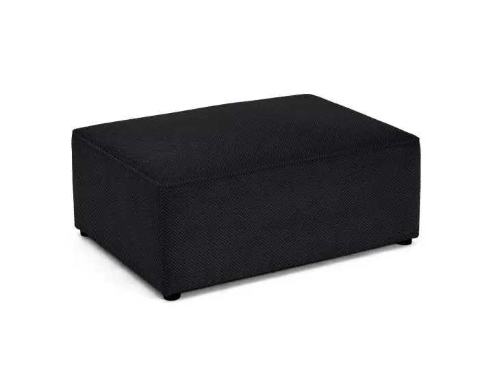 Pouf en velours texturé Topaze