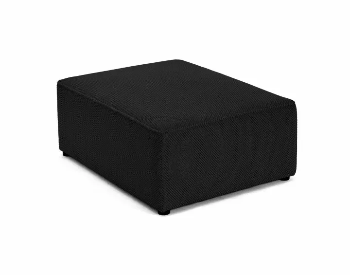 Pouf en velours texturé Topaze