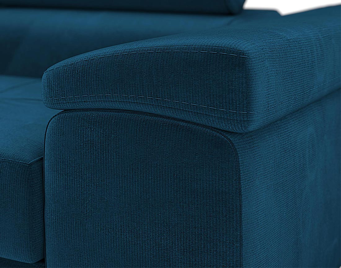 Fauteuil avec têtière ajustable en velours Pablo Fauteuil avec têtière ajustable en velours Pablo