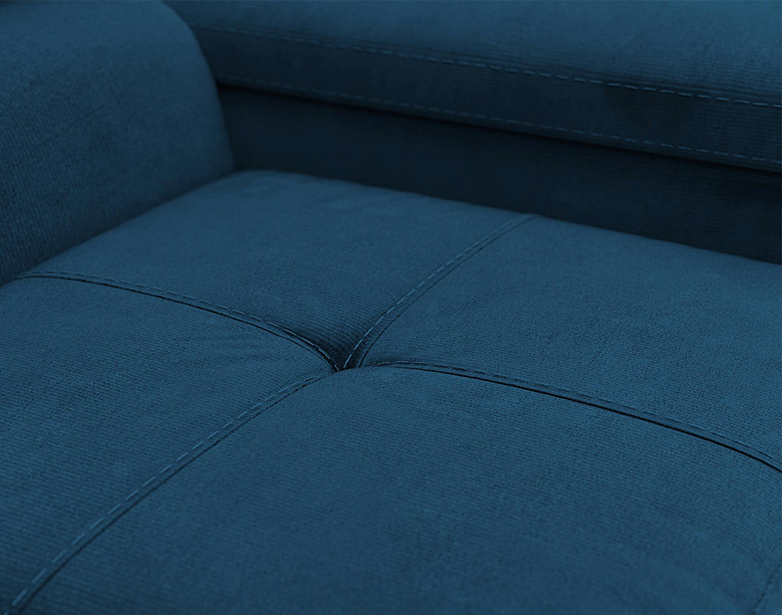 Fauteuil avec têtière ajustable en velours Pablo Fauteuil avec têtière ajustable en velours Pablo