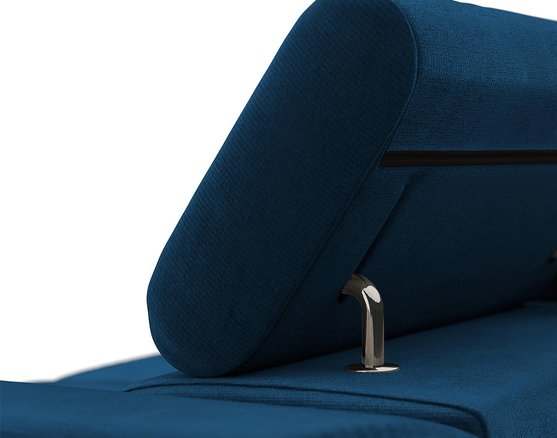 Fauteuil avec têtière ajustable en velours Pablo Fauteuil avec têtière ajustable en velours Pablo