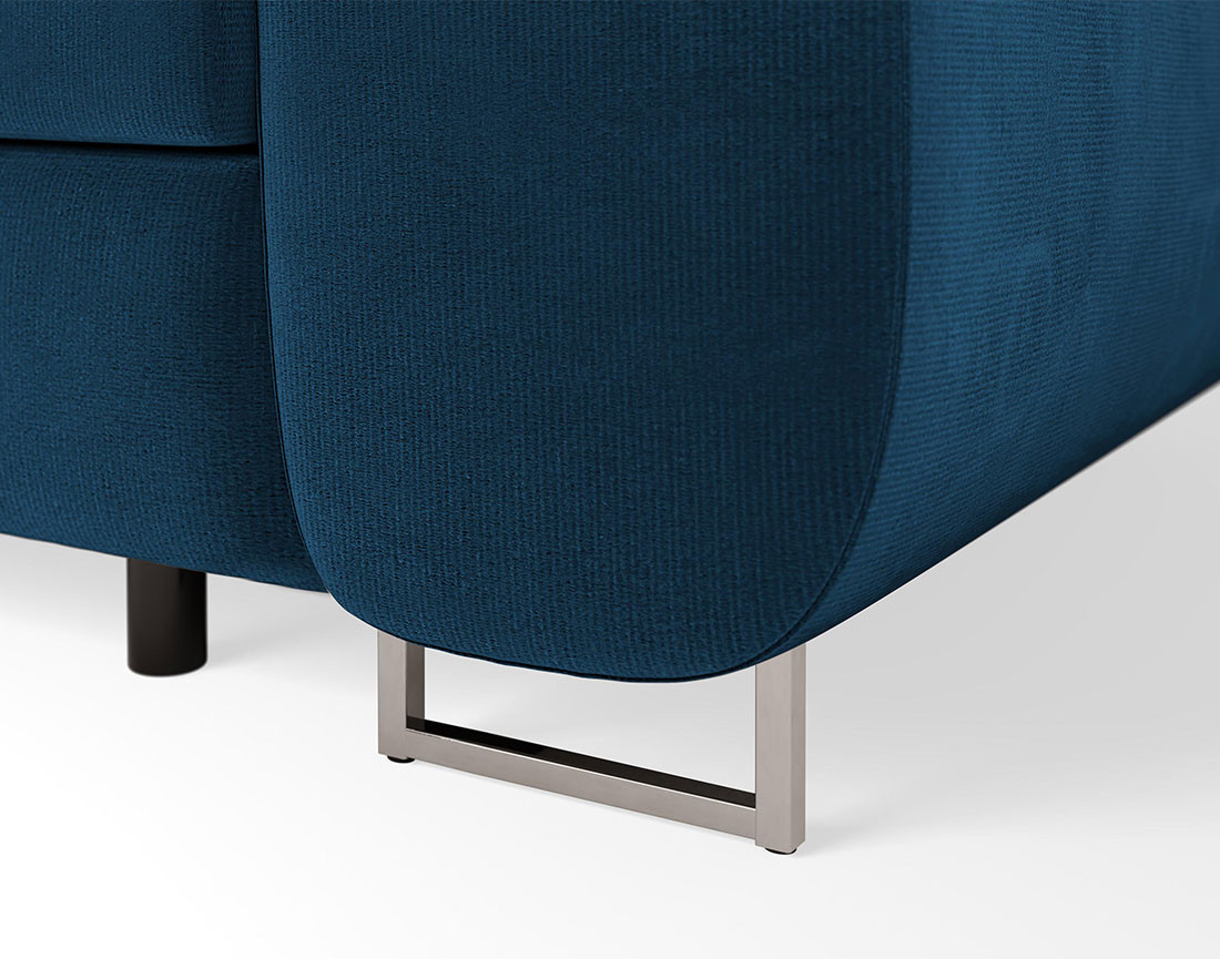 Fauteuil avec têtière ajustable en velours Pablo Fauteuil avec têtière ajustable en velours Pablo