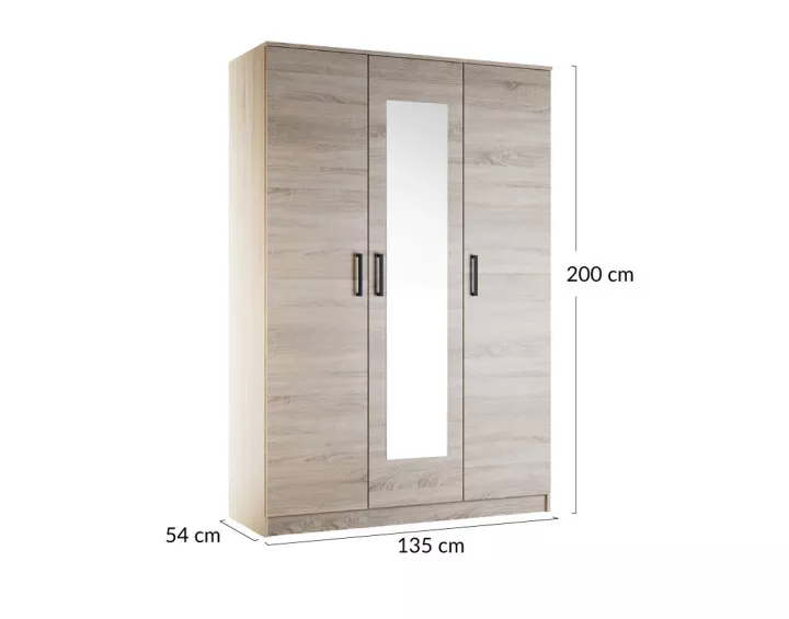 Armoire bois 135 cm Hayato