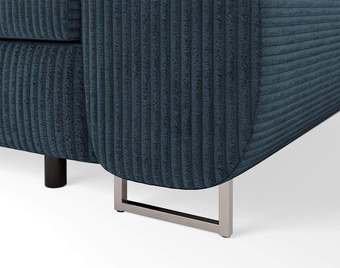 Fauteuil Pablo en velours côtelé - têtière ajustable