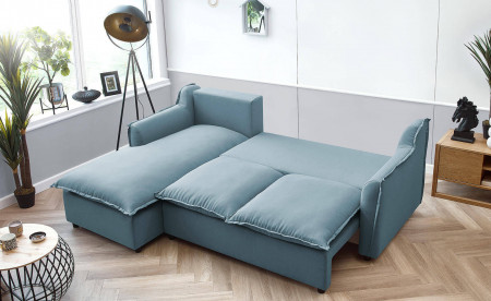 BOBOCHIC MONA - Canapé d'angle convertible - avec coffre - 4 places - Gauche BOBOCHIC MONA - Canapé d'angle convertible - avec coffre - 4 places - Gauche