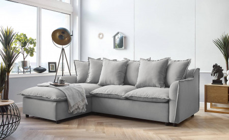 BOBOCHIC MONA - Canapé d'angle convertible - avec coffre - 4 places - Gauche BOBOCHIC MONA - Canapé d'angle convertible - avec coffre - 4 places - Gauche