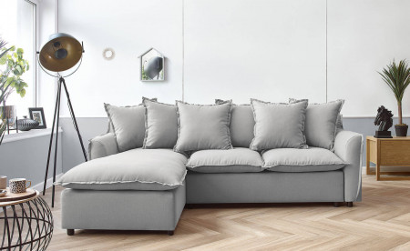 BOBOCHIC MONA - Canapé d'angle convertible - avec coffre - 4 places - Gauche BOBOCHIC MONA - Canapé d'angle convertible - avec coffre - 4 places - Gauche