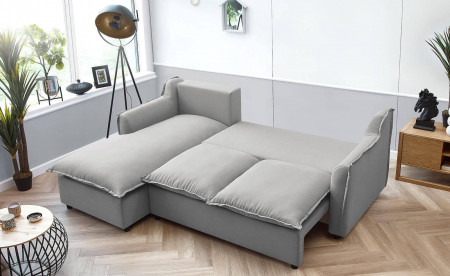 BOBOCHIC MONA - Canapé d'angle convertible - avec coffre - 4 places - Gauche BOBOCHIC MONA - Canapé d'angle convertible - avec coffre - 4 places - Gauche