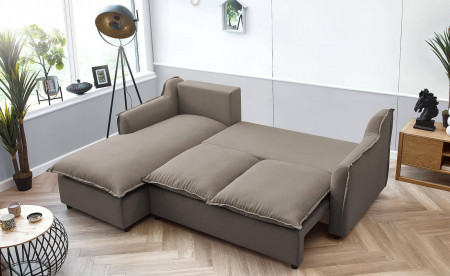 BOBOCHIC MONA - Canapé d'angle convertible - avec coffre - 4 places - Gauche BOBOCHIC MONA - Canapé d'angle convertible - avec coffre - 4 places - Gauche