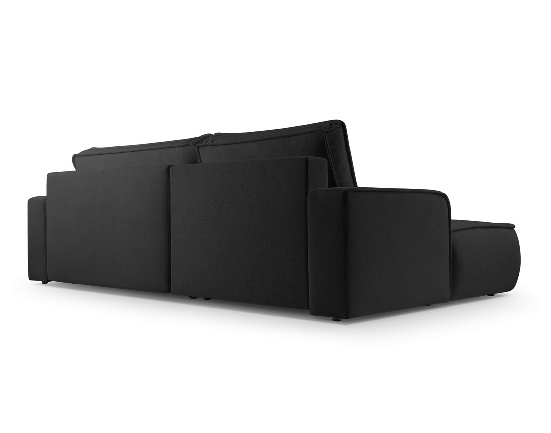 Canapé d'angle gauche 4 places convertible en tissu texturé Nessino Canapé d'angle gauche 4 places convertible en tissu texturé Nessino