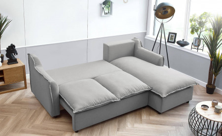 BOBOCHIC MONA - Canapé d'angle convertible - avec coffre - 4 places - Droit BOBOCHIC MONA - Canapé d'angle convertible - avec coffre - 4 places - Droit