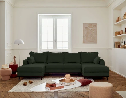 Canapé panoramique en U 7...