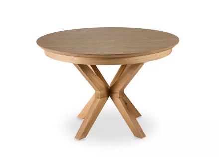 Table à manger ronde extensible bois 120 cm Virtuoso