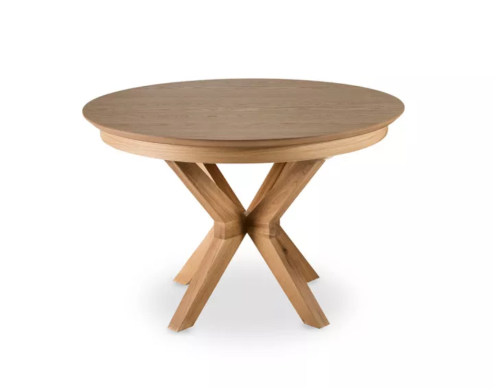 Table à manger ronde extensible bois 120 cm Virtuoso