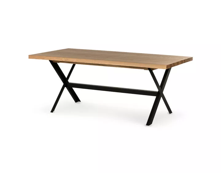 Table à manger extensible bois et métal 200 à 300 cm Giocoso