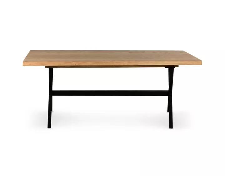 Table à manger extensible bois et métal 200 à 300 cm Giocoso