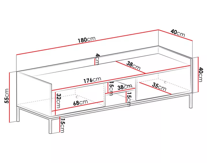 Meuble TV 180 cm Filipo