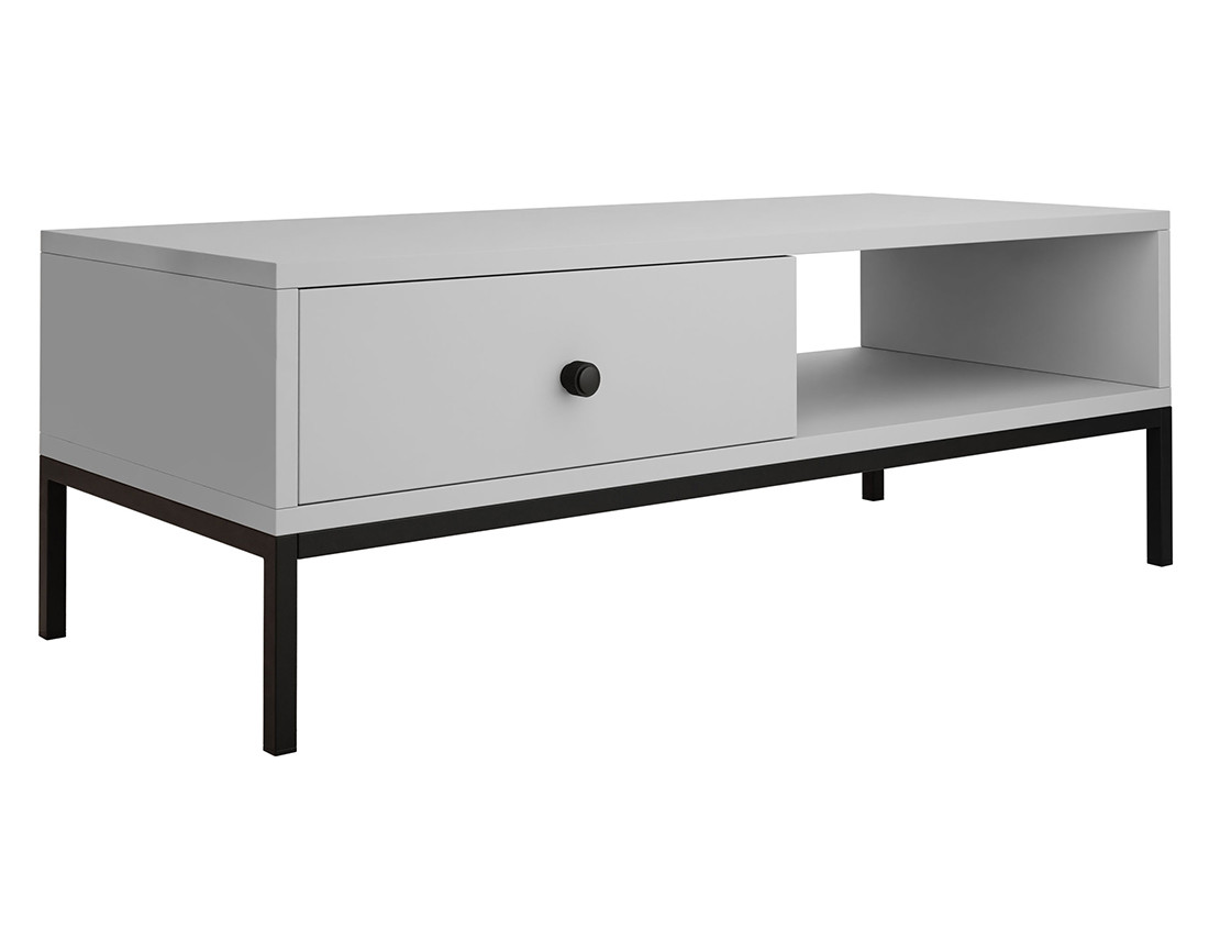 Table basse 1 tiroir et 1 niche 90 cm Filipo