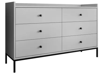 Commode gris 130 cm Filipo