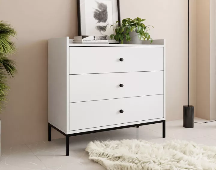 Commode blanc 80 cm Filipo