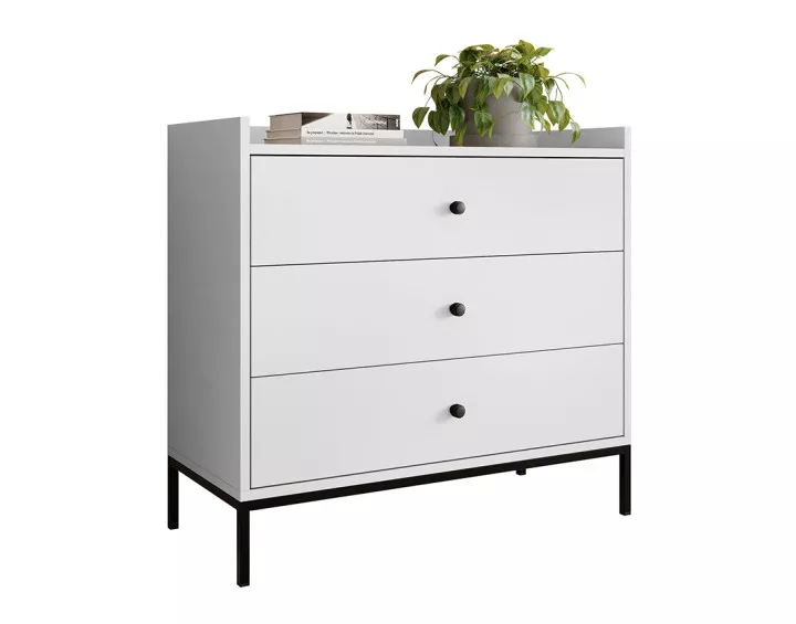 Commode blanc 80 cm Filipo