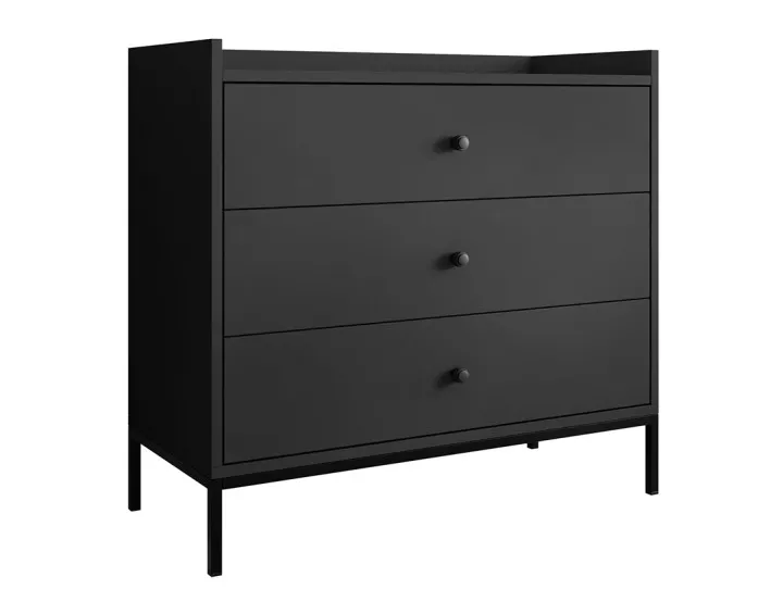 Commode noir 80 cm Filipo