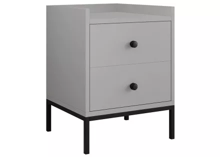 Table de chevet gris 40 cm Filipo