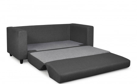 Anaelle - Canapé droit 2 places convertible déplimousse - en tissu Anaelle - Canapé droit 2 places convertible déplimousse - en tissu