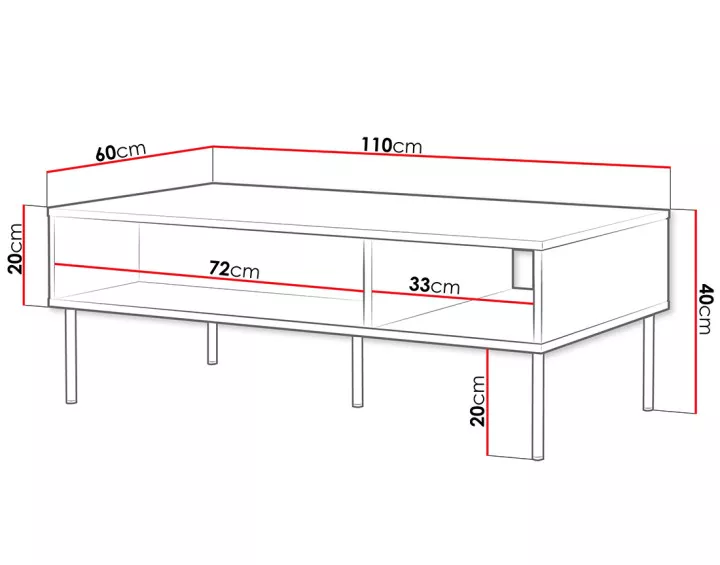 Table basse Lavaggi 110 cm