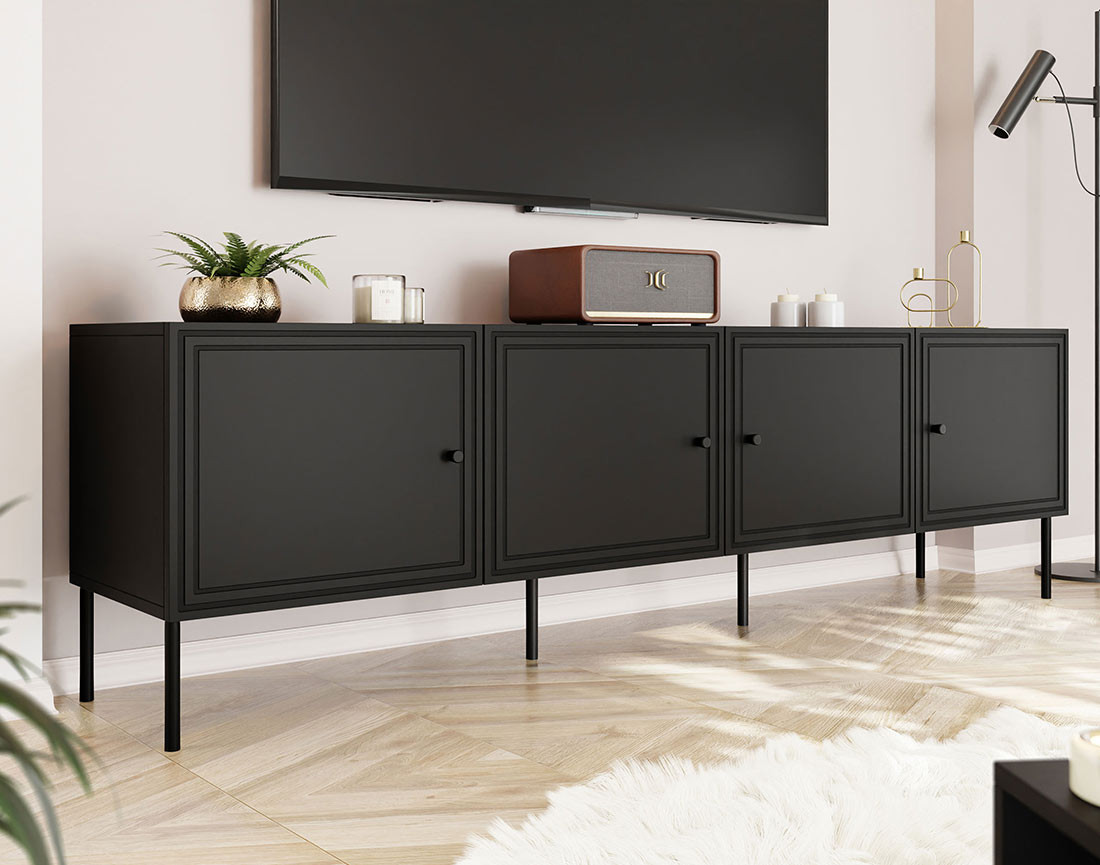 Meuble tv 4 portes 200 cm Lavaggi