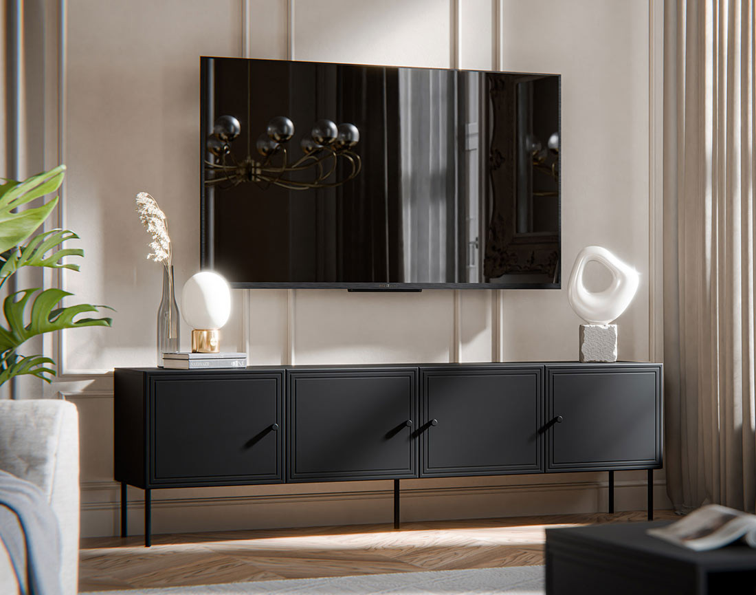 Meuble tv 4 portes 200 cm Lavaggi