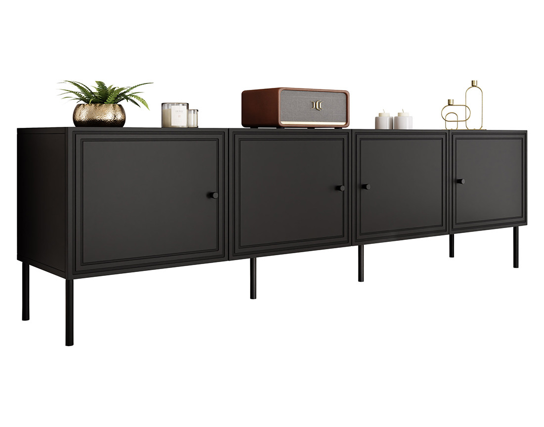 Meuble tv 4 portes 200 cm Lavaggi