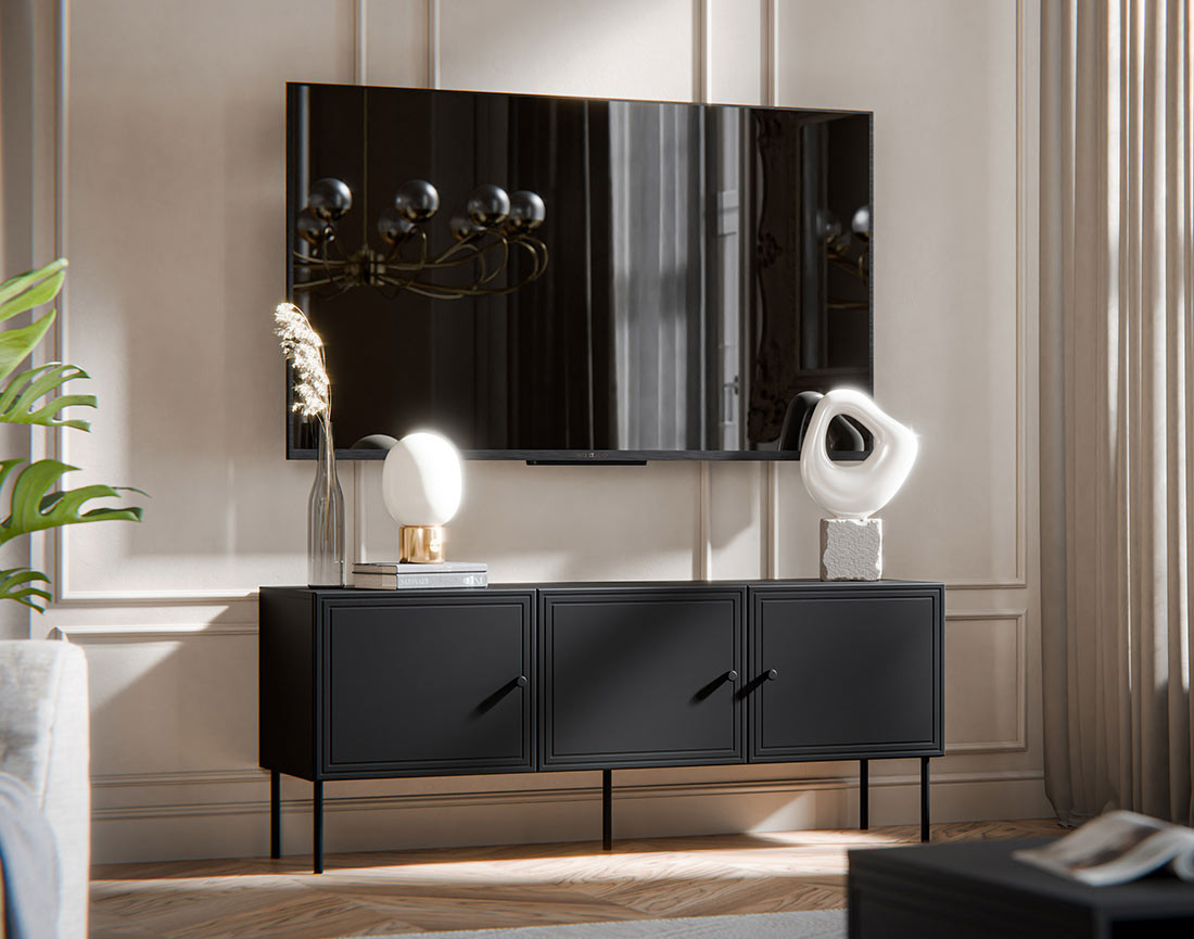 Meuble tv 3 portes 150 cm Lavaggi