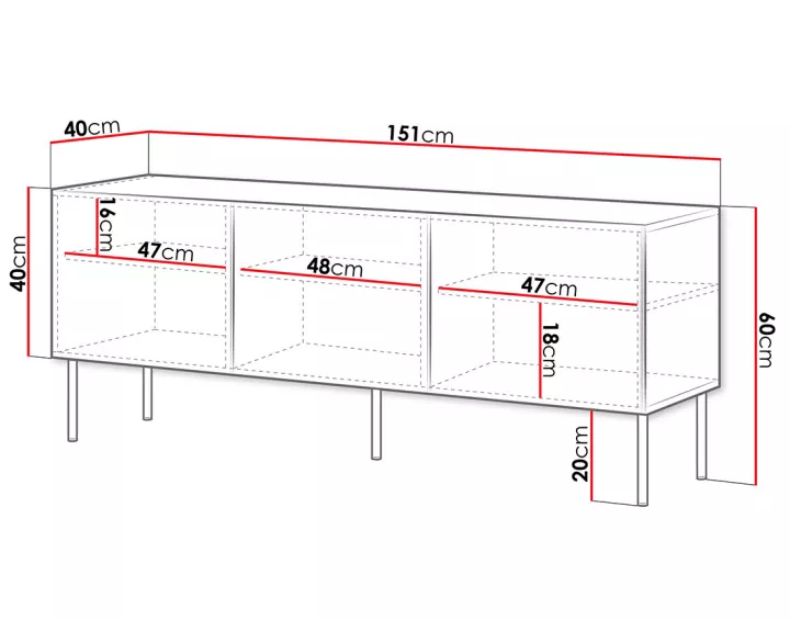 Meuble tv 150 cm Lavaggi