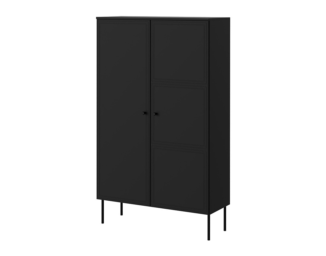Buffet haut  noir 2 portes 166 cm Lavaggi
