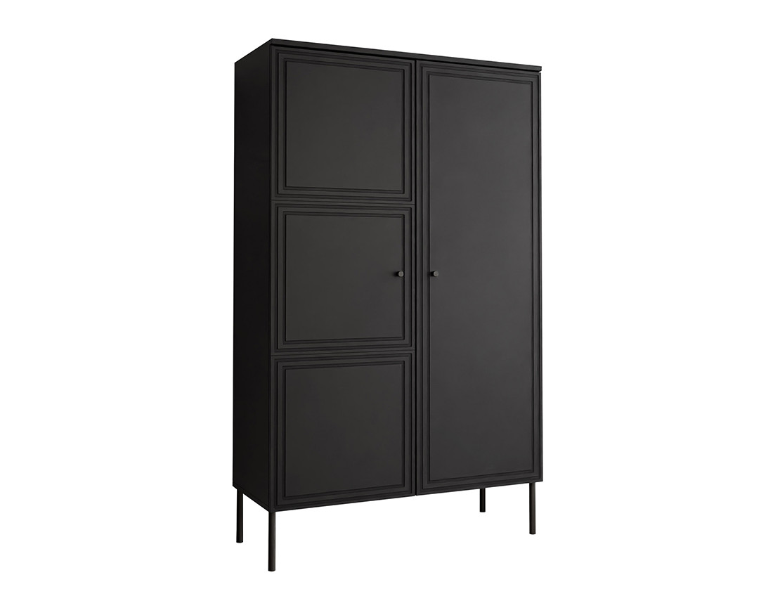 Buffet haut  noir 2 portes 166 cm Lavaggi
