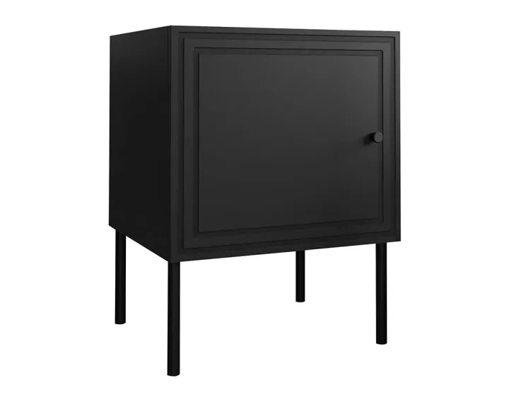 Table de chevet noir 45 cm Lavaggi