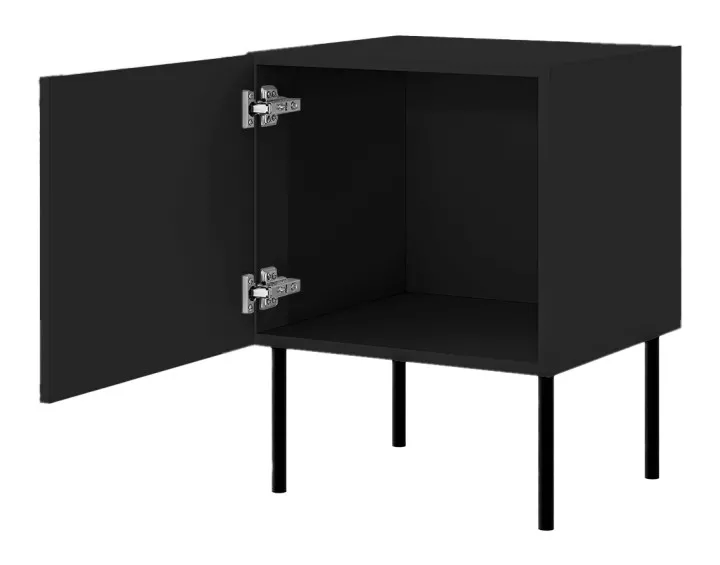 Table de chevet noir 45 cm Lavaggi