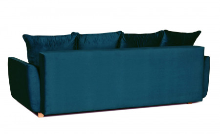Mark - Canapé droit 3 places convertible - avec coffre de rangement - Velours Mark - Canapé droit 3 places convertible - avec coffre de rangement - Velours