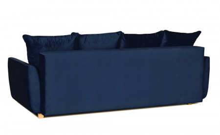 Mark - Canapé droit 3 places convertible - avec coffre de rangement - Velours Mark - Canapé droit 3 places convertible - avec coffre de rangement - Velours