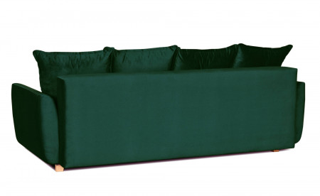 Mark - Canapé droit 3 places convertible - avec coffre de rangement - Velours Mark - Canapé droit 3 places convertible - avec coffre de rangement - Velours